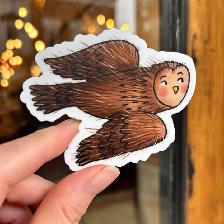 Hart Uil Sticker voor wholesale door Forest & Fauna Paper Co.