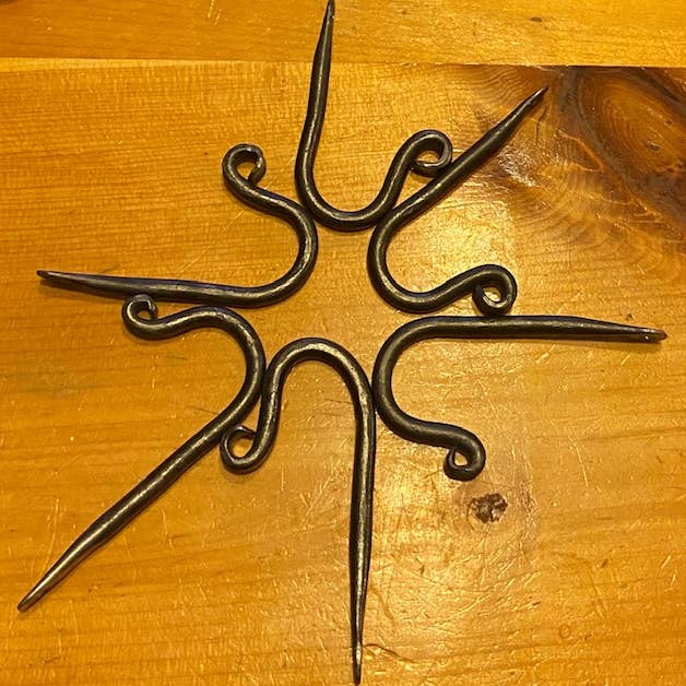 Iron Sunset Forge - Wholesale Wall Hook - Blacksmith Hand Forged, Coat Hook,Small pioneer style J Hook1