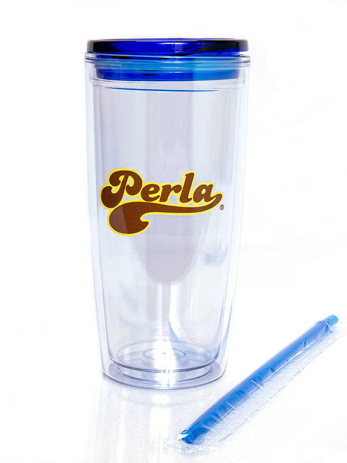 Perla Merch - Bottiglia d'acqua con coperchio e cannuccia 20 oz per la vendita all'ingrosso da parte di Amerisal Foods
