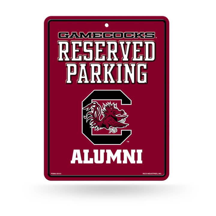 NCAA South Carolina Gamecocks Alumni Metal Parking Sign for wholesale by Rico Industries