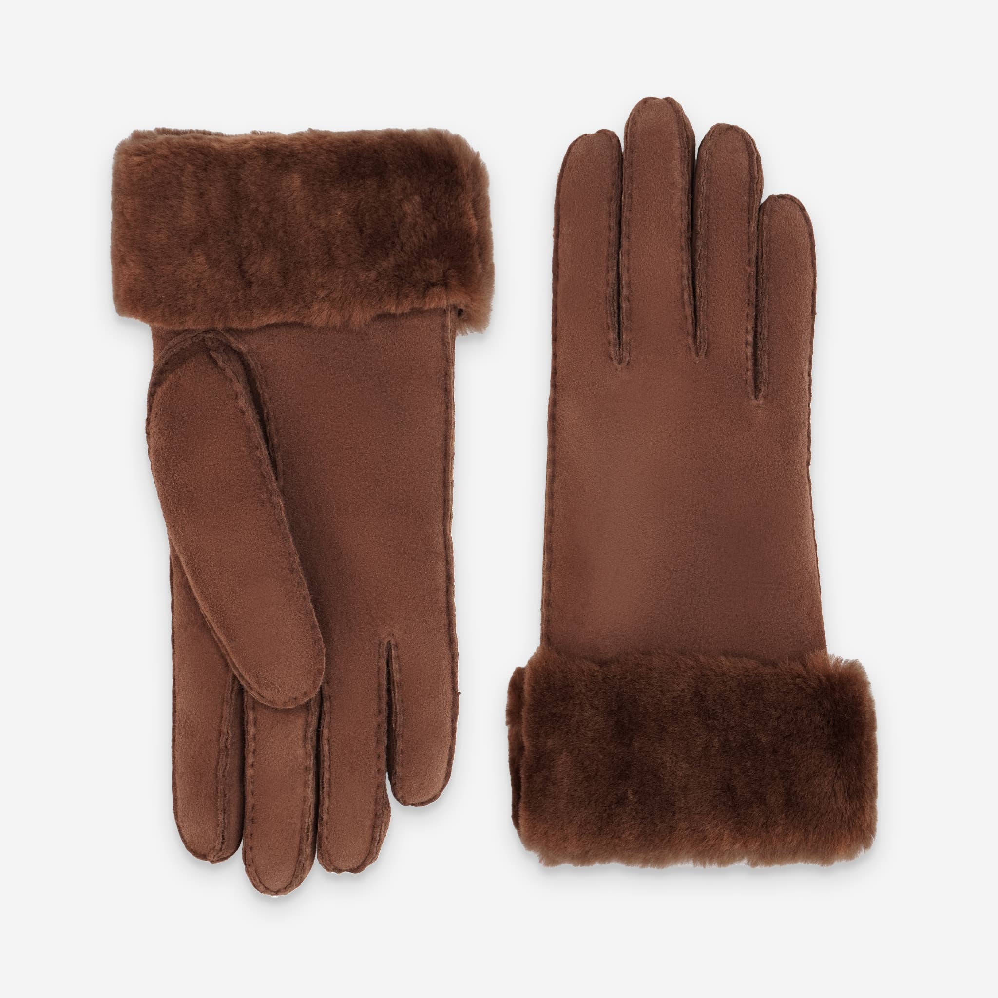 Glove Story - Vendita all'ingrosso Guanti - Donna - Guanti da donna in pelle di montone 100% con fodera in shearling - 21429SH3