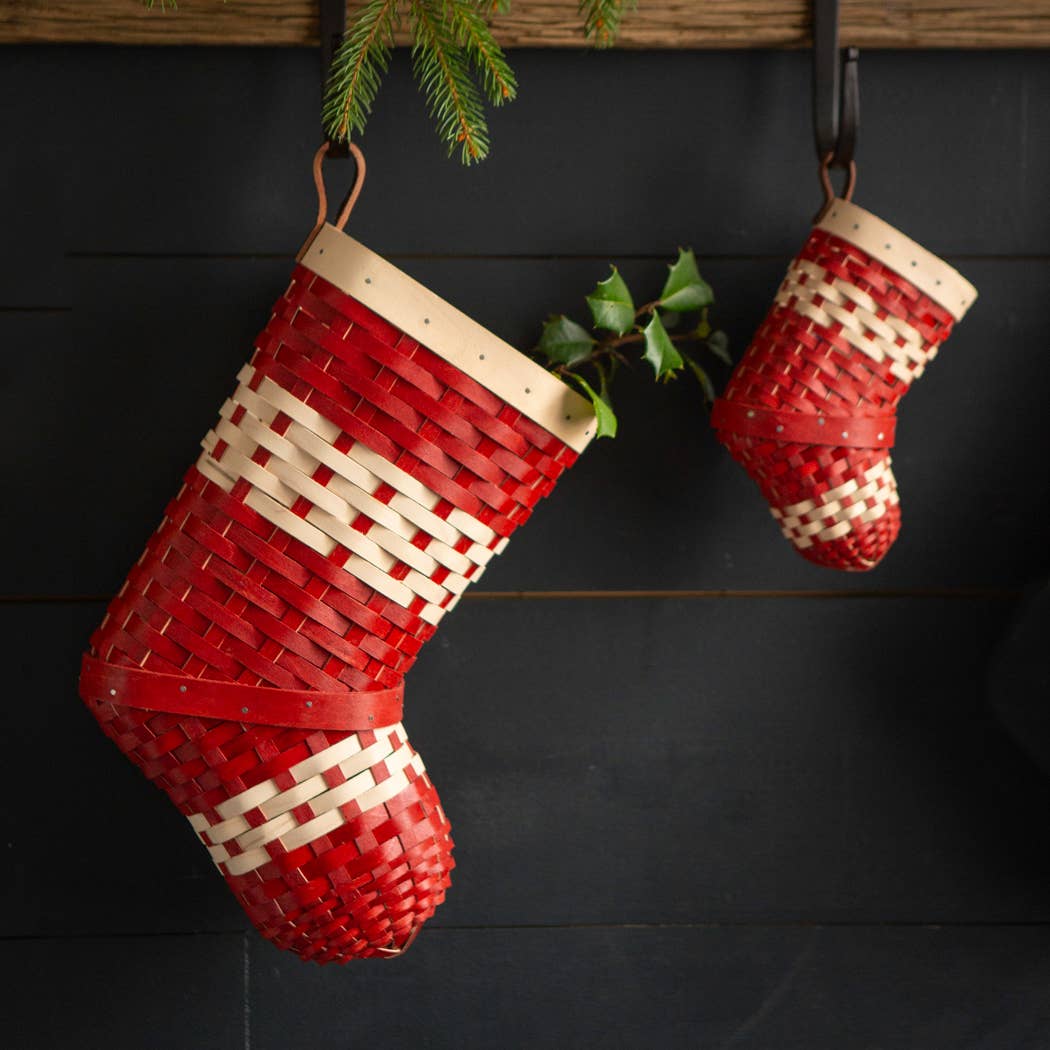 Woven America - Wholesale Basket - Christmas Stocking Holiday Basket | Little1