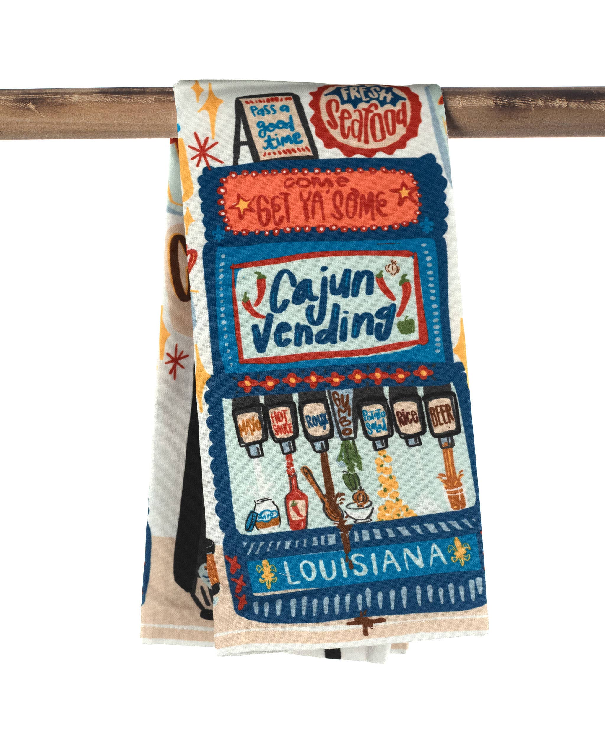 THE PARISH LINE - Wholesale Tea Towel - Kitchen Towel - Cajun Vending Machine0