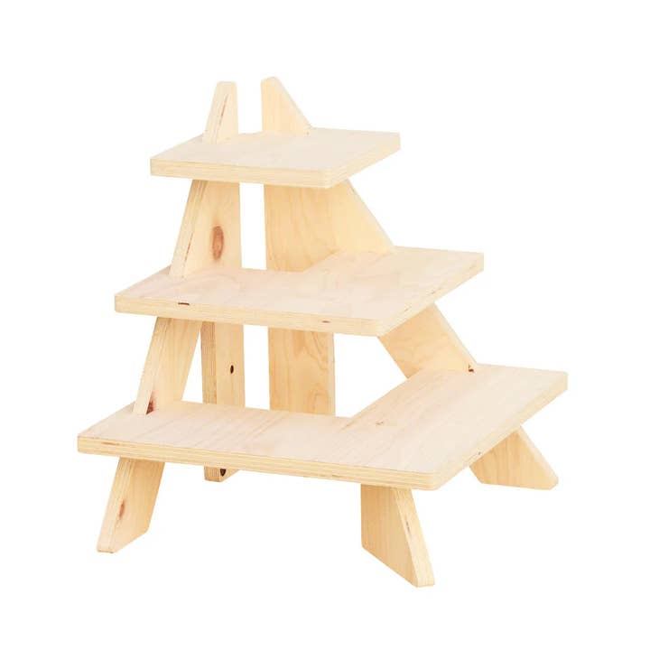 Amanogawa - Wholesale Retailer display stand/case - HP Mini Rack Corner Square Stand (Unpainted)