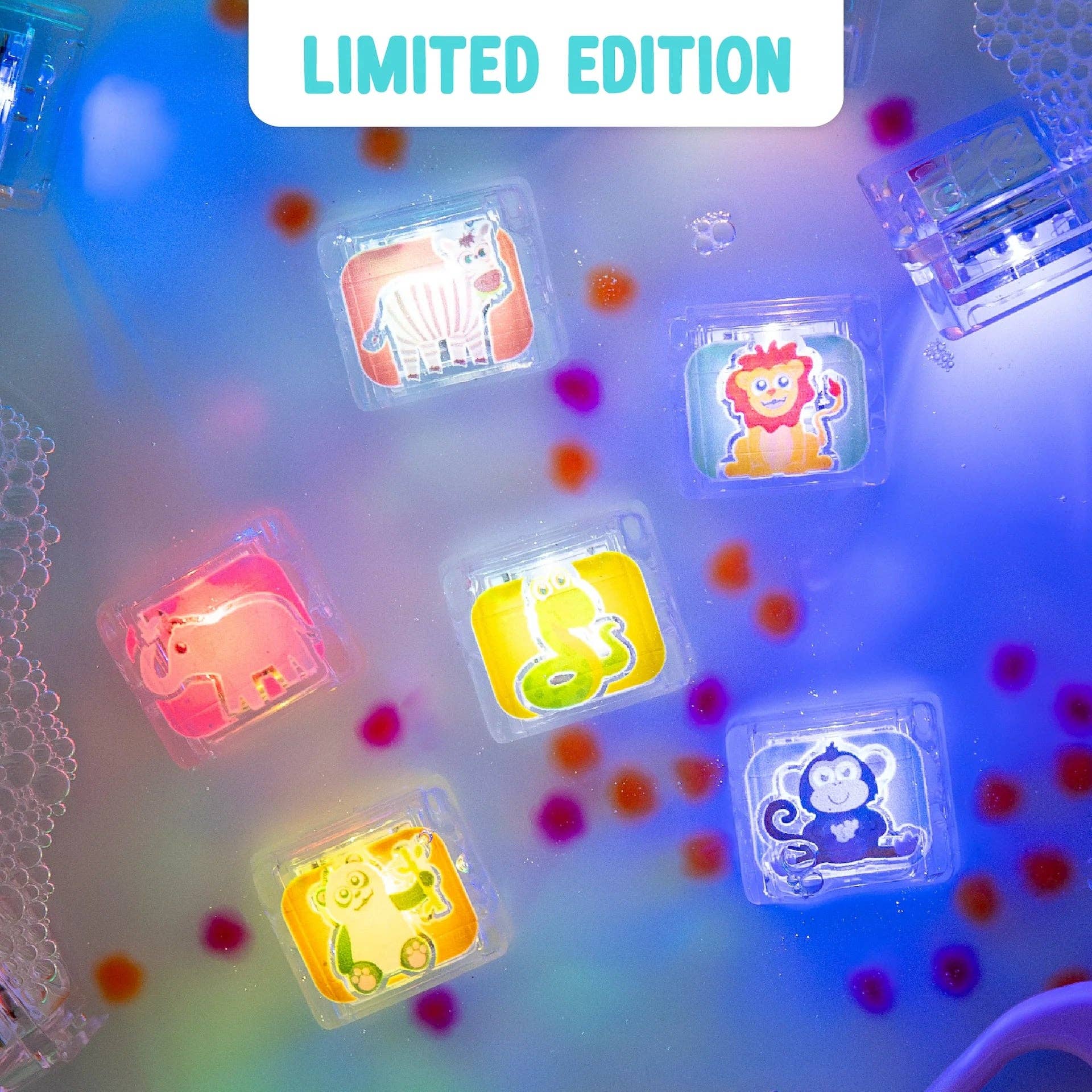 Jellystone Designs - Vente Jouet lumineux – enfant et bébé - ÉPUISÉ ! - Édition Limitée Cubes Lumineux, Lot de 6 Animaux du Zoo2