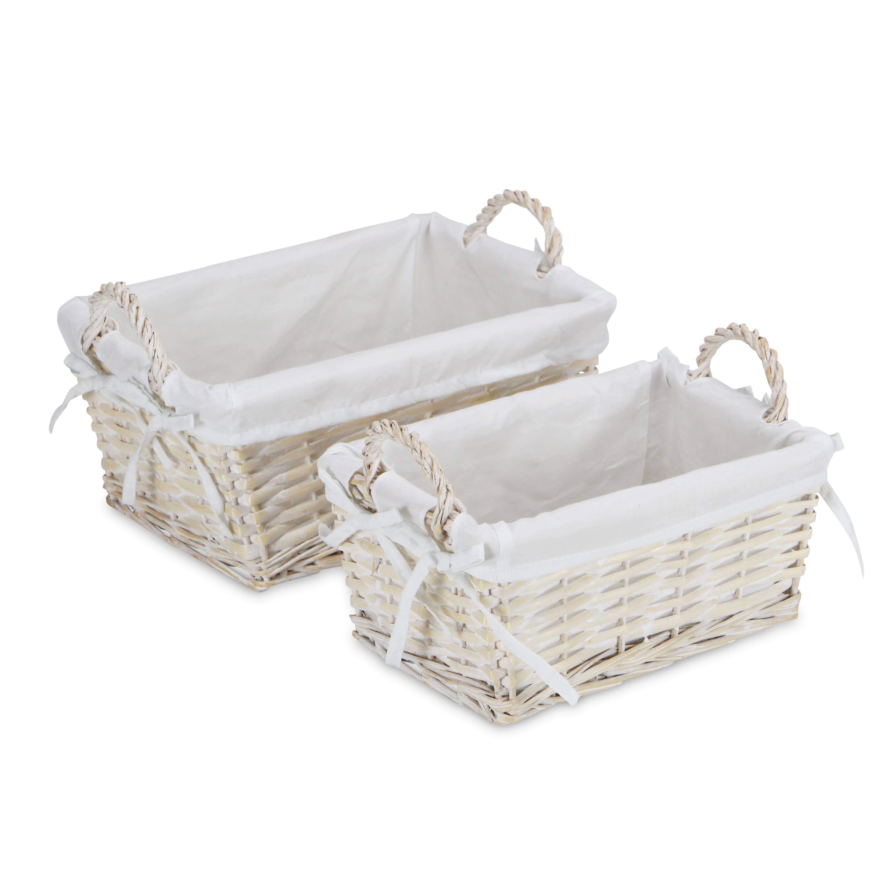 Cheungs Home Decor - Wholesale Food Gift Basket - Oreni 2 Piece Lined Rectangle Baskets12