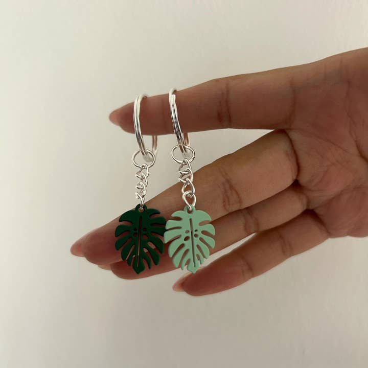 Roshni Desai & Things – wholesale Keychain – Women's – Plant Keyring Monstera Leaf Keyring Monstera Keyring Leaf