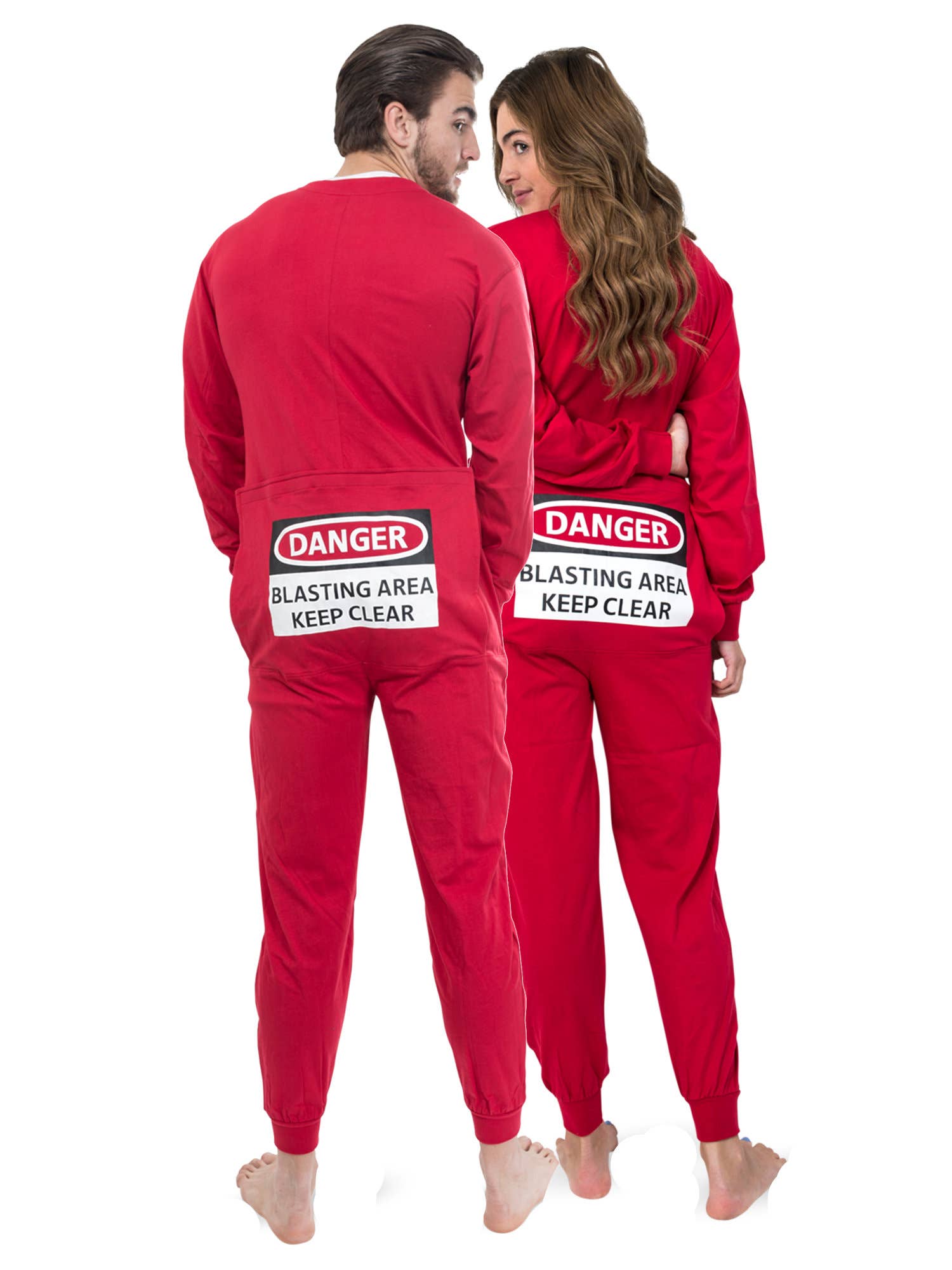 Wholesale Red Union Suit with Funny Butt Flap 