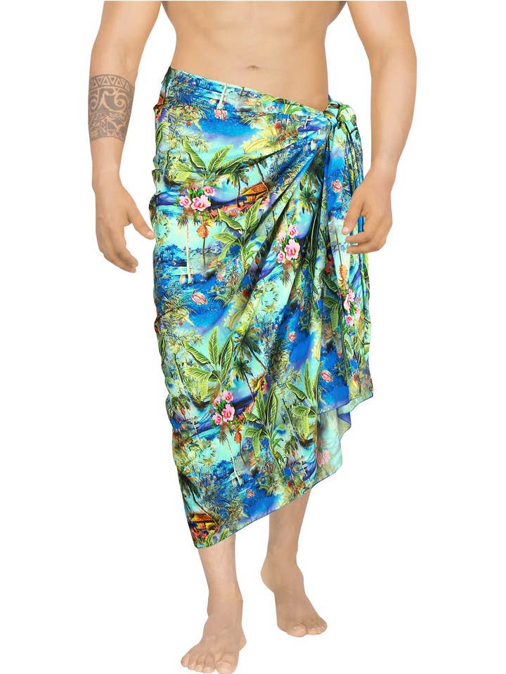 Lakeside Cottage Beach Wrap för män för wholesale av Happy Bay / La Leela