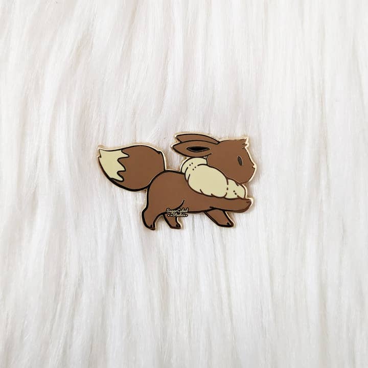 Sugar Cubed Studios - Wholesale Lapel Pin/Button - Marching Eeveelution, Pocket Monster Enamel Pin Collection