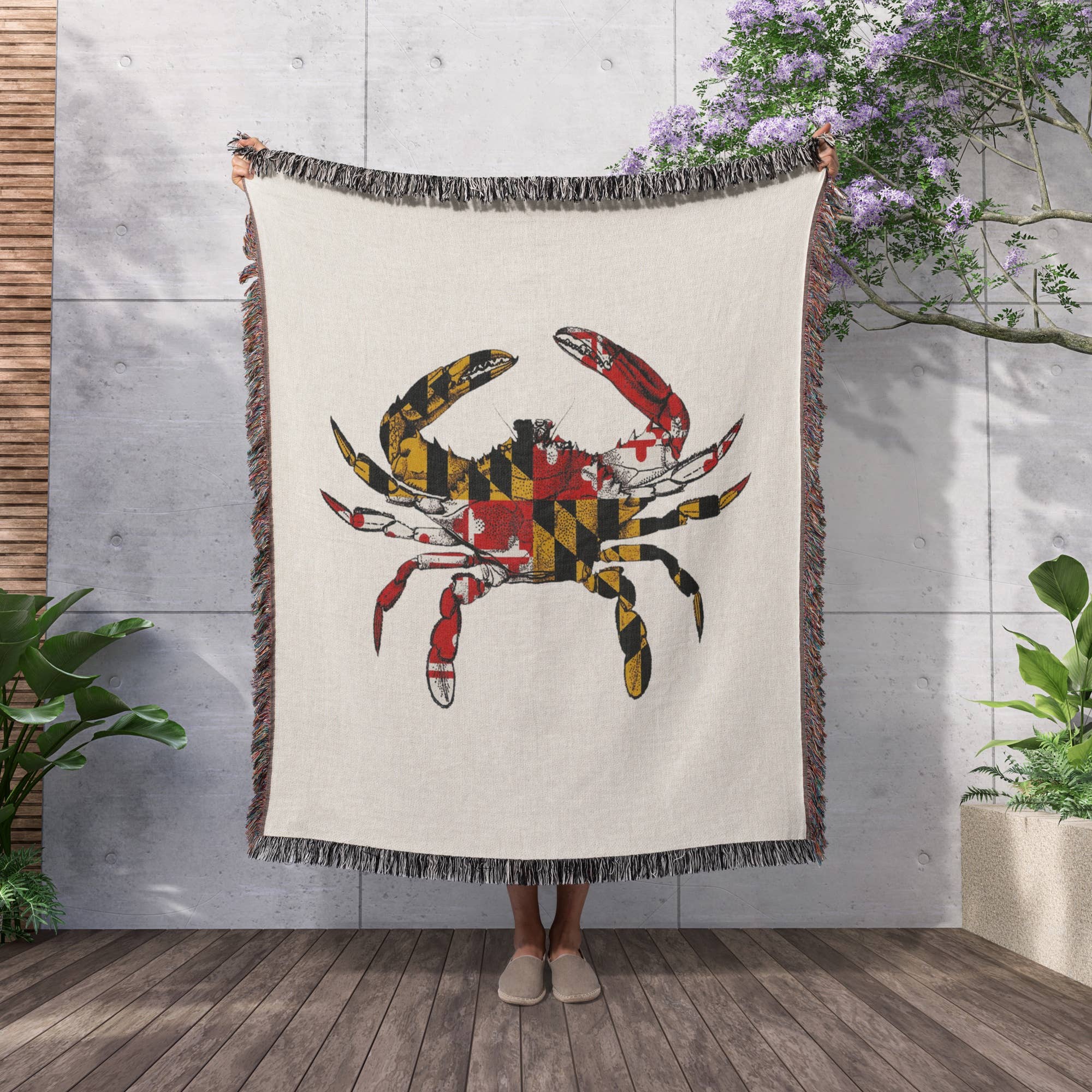 3dRose - Wholesale Throw Blanket - 3dRose, Maryland Crab Flag., Blanket2