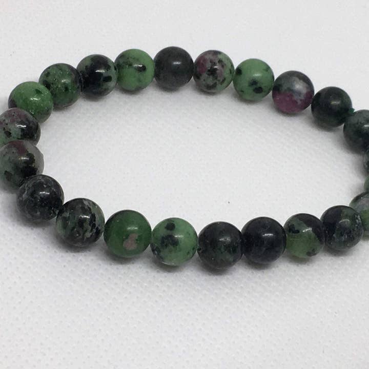 Natural Ruby Zoisite Heart Chakra Healing Codependency/Intuition Development /Psychic Work /Fairy Stone Bracelet for wholesale by Proverbs31xAlysa