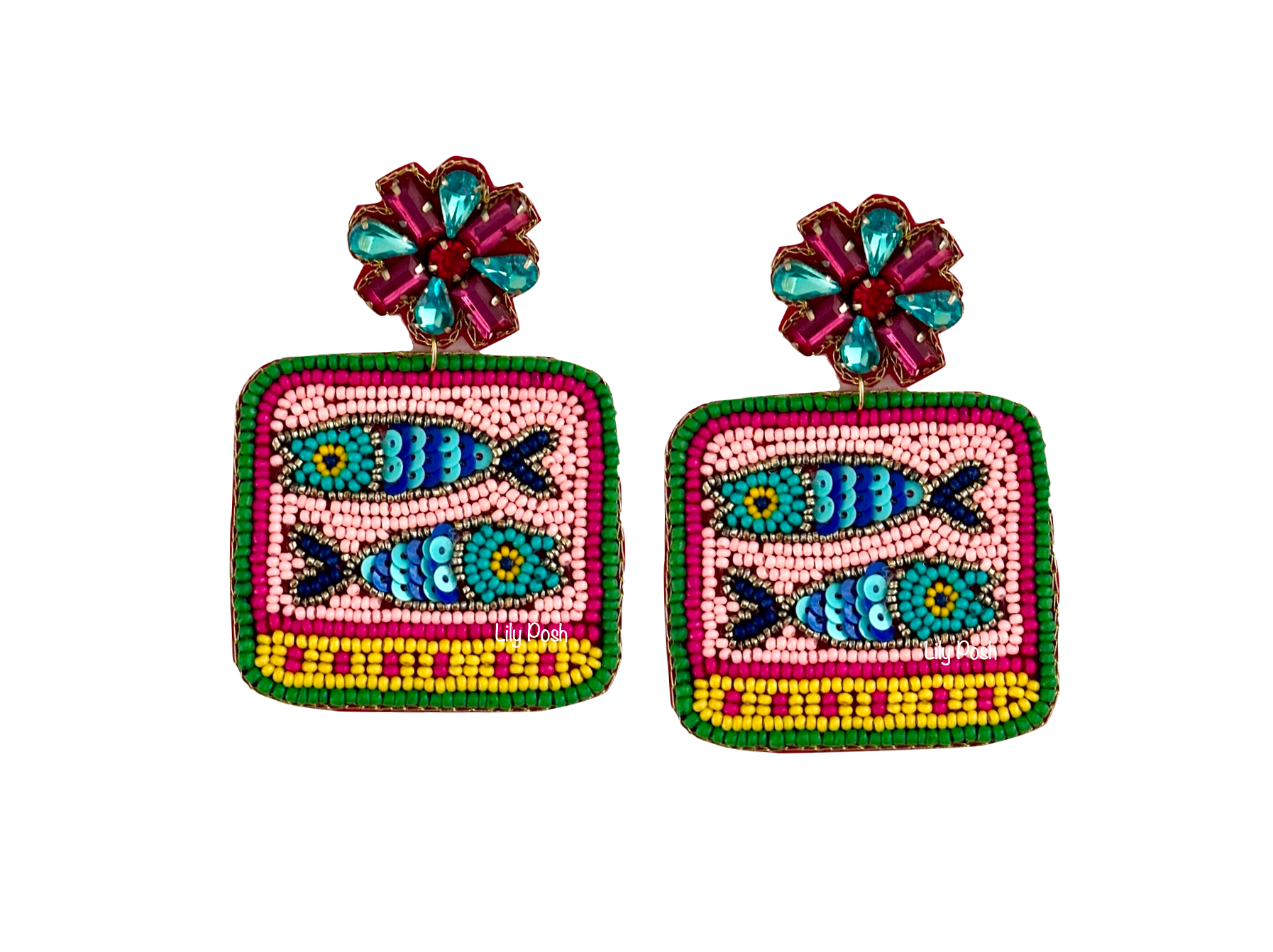 Lily Posh - Wholesale Dangle Earrings - Sardines Earring, Sardines in Tin Can Lily Posh0