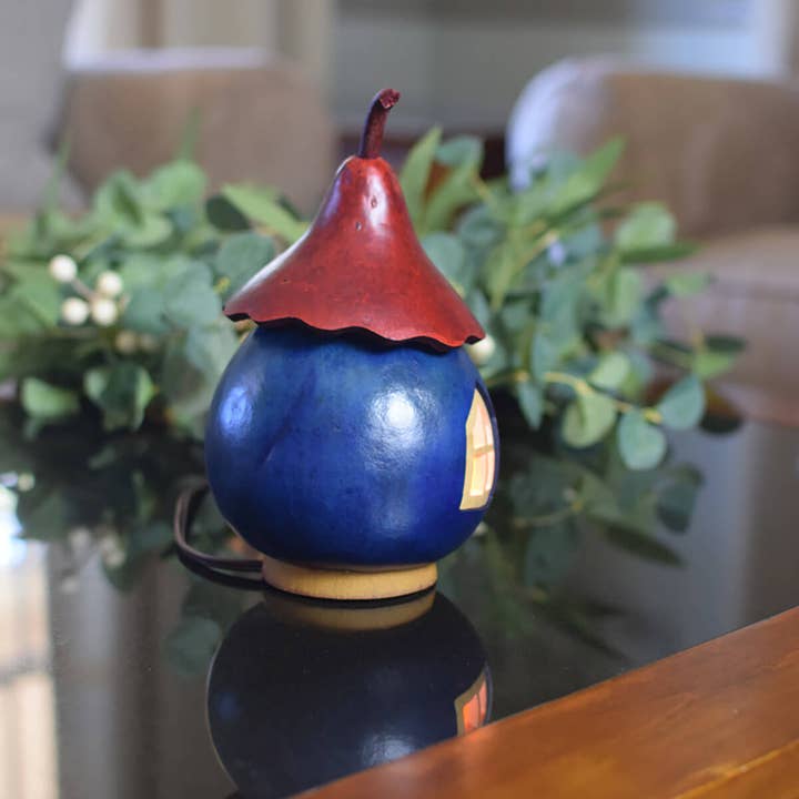 Meadowbrooke Gourds - Wholesale Decorative Tabletop Object - Patriotic Cottage Gourd Luminary2