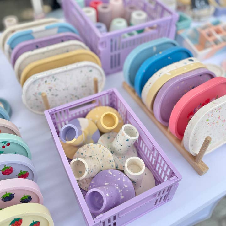 Candelabro Porta candele lunghe - Terrazzo per la vendita all'ingrosso da parte di Kookie