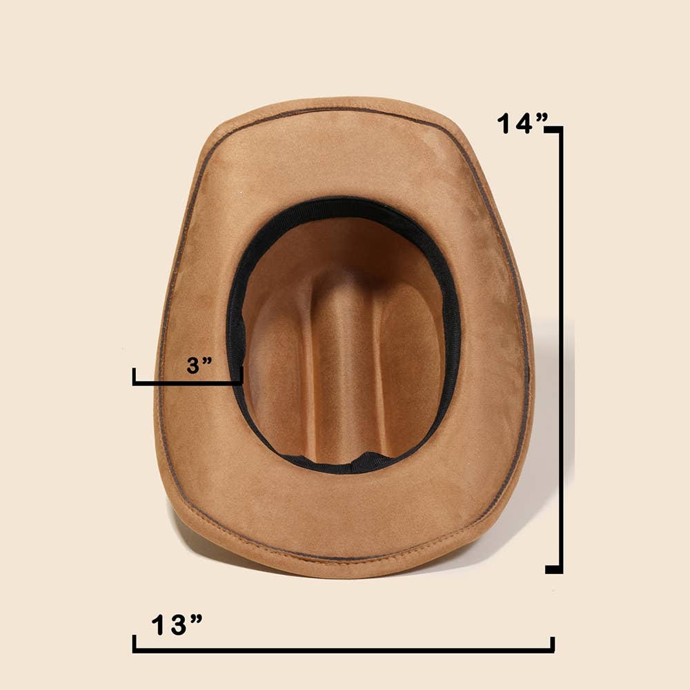 Anarchy Street – Chapéu de cowboy - Mulher por atacado – Chapéu de Cowboy com Disco de Corrente Concho5