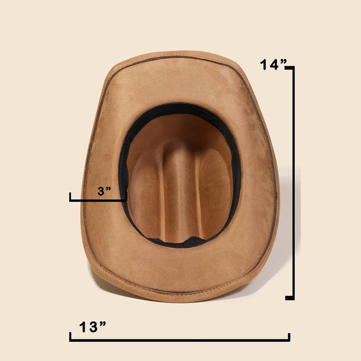 Anarchy Street – Chapéu de cowboy - Mulher por atacado – Chapéu de Cowboy com Disco de Corrente Concho5