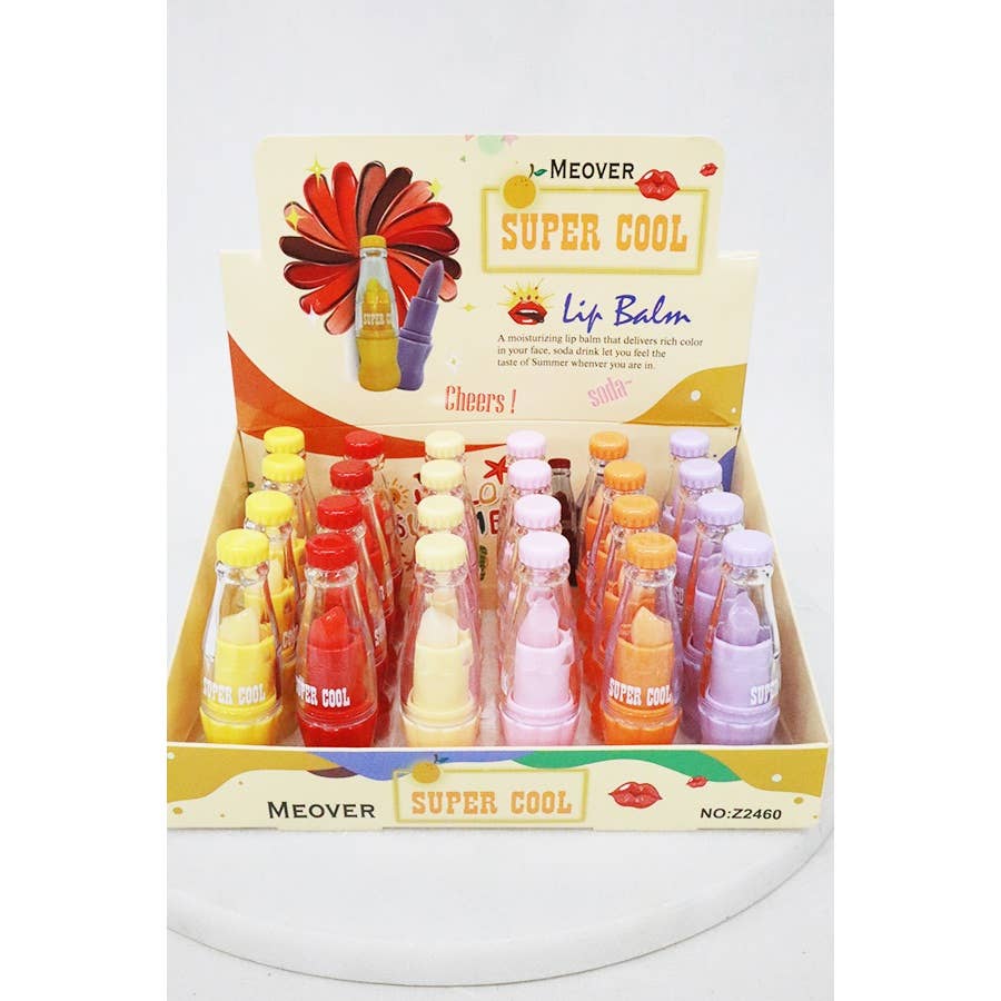 MIX COLOR 24-Pcs Soda Bottle Lip Gloss for wholesale on Faire2