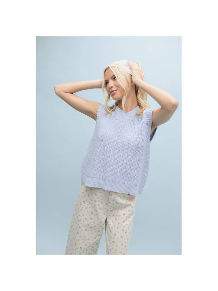 Wishlist Apparel - Wholesale Sweater Vest - Women's - KNIT SWEATER VEST / WL25-10205