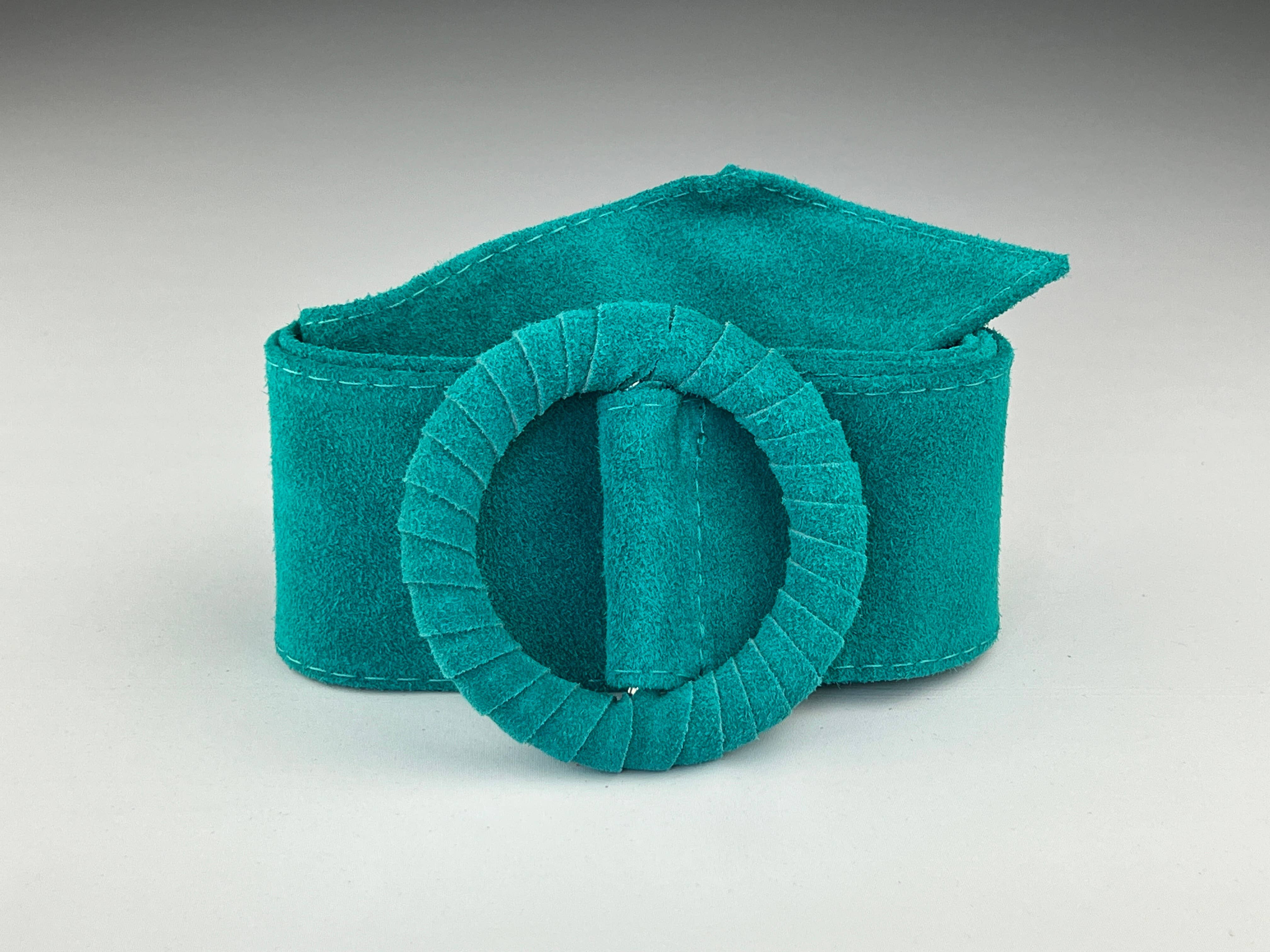 L'Emotion - Venta al por mayor Cinturón - Mujer - Cinturón ancho de cuero con hebilla redonda forrada tono sobre tono20