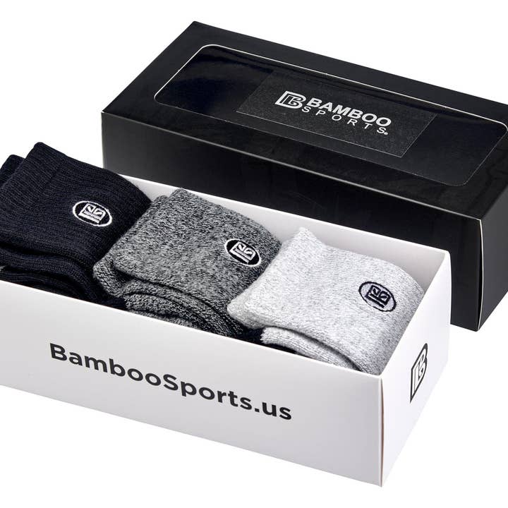 Bamboo Sports - Vendita all'ingrosso Calzini - Uomo - Calzini Premium Bamboo Rayon Crew51