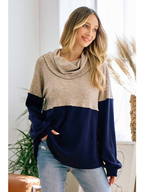 Moonshot Clothing - Wholesale Tunic - Women's - MST3388-I will always love you colorblock top5