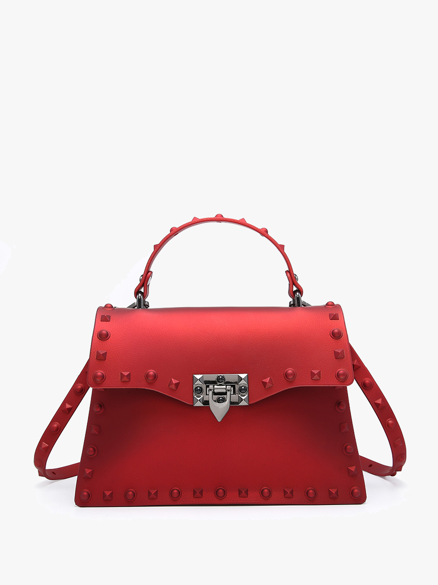 Jen & Co. - Wholesale Satchel - Women's - PP2044 Roxie Studded Crossbody/Clutch w/ Buckle Closure4