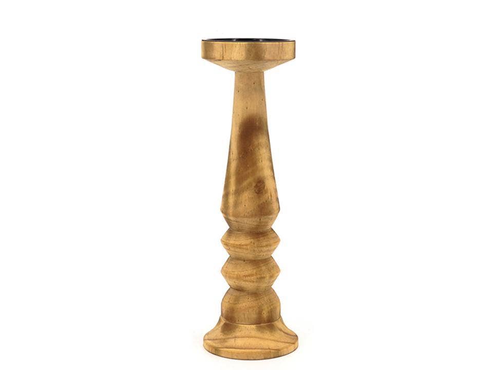 Truu Design - Wholesale Candle Holder - Truu Design Wooden Pillar Candle Holder 10"H&12"H1