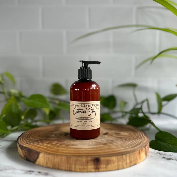 Juniper & Sage Soap Co. LLC - Wholesale Body Cream/Lotion - Oatmeal Stout - Tallow & Beer Lotion