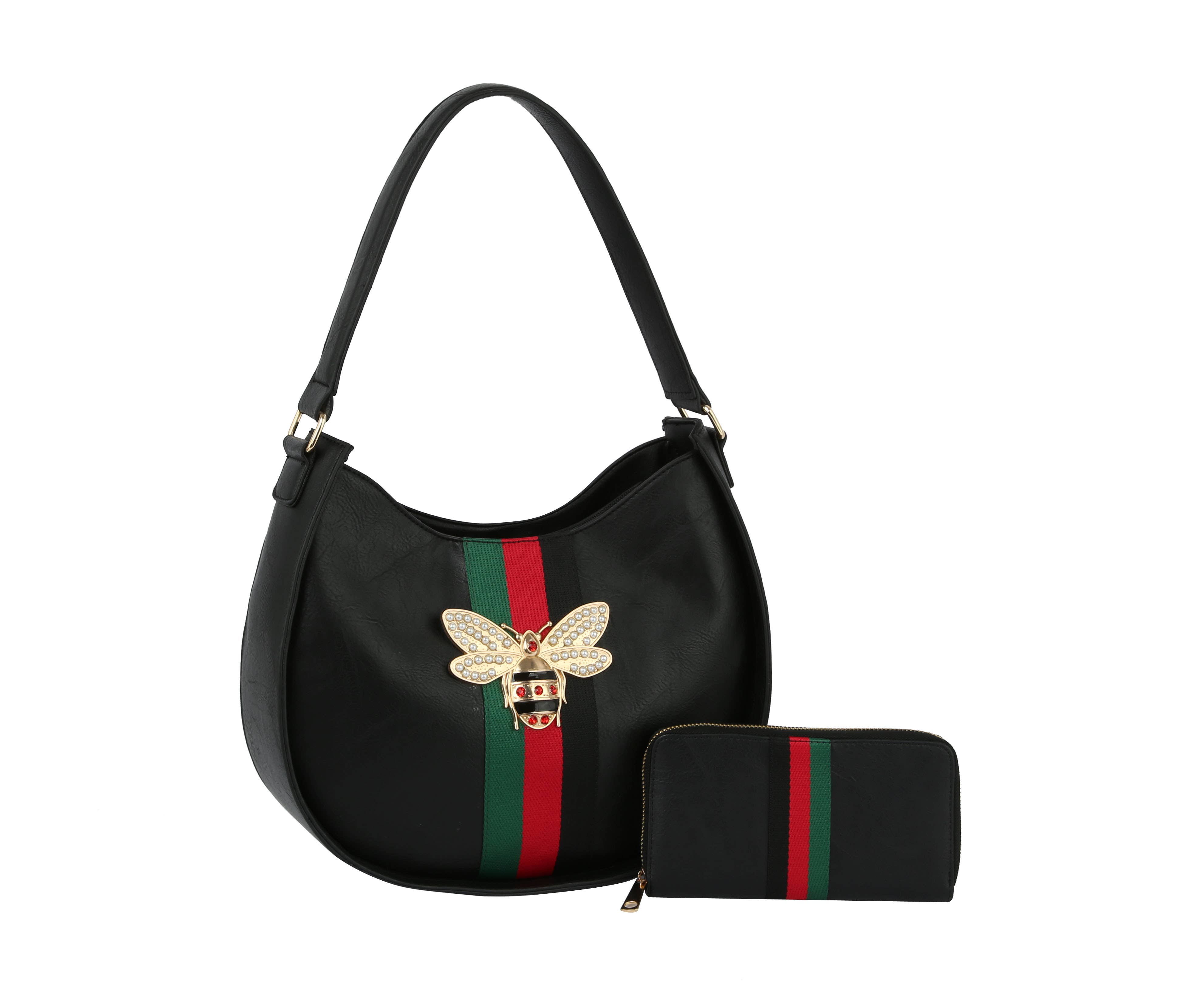 Handbag Factory Corp - Wholesale Satchel - Women's - Satchel Purse Bee Charm Pendant Handbag12