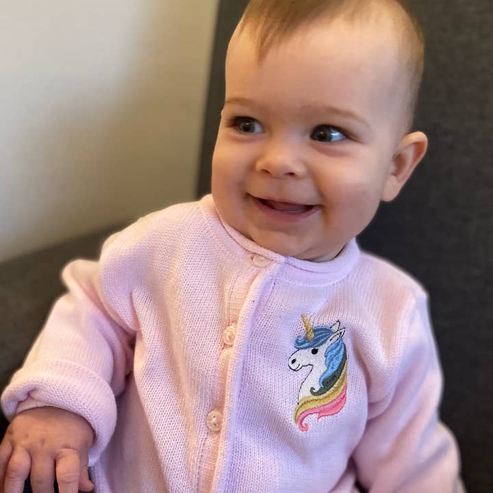 A Soft Idea - Wholesale Cardigan - Baby - 2814 - Rolled Edge Button Front Cardigan3