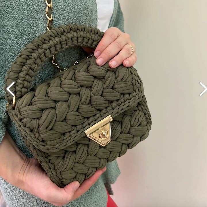 CHQEL - Wholesale Clutch Bag - Women's - CHQEL Evening Clutch Bag for Women, Handmade Crochet Purse0