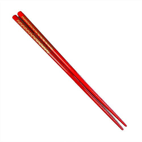 Chopsticks, Red W/ Gold Fans Pattern for wholesale by World Treasure Trading