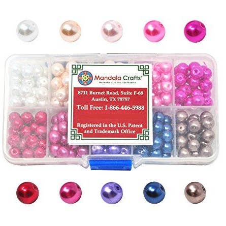 Mandala Crafts - Wholesale Beads - Glass Pearl Beads for Jewelry Making, Faux Pearls with Hole3