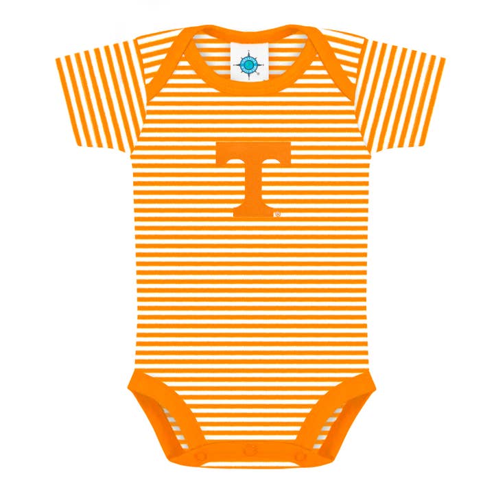 Tennessee Volunteers Striped Infant Bodyuit for wholesale by Creative Knitwear