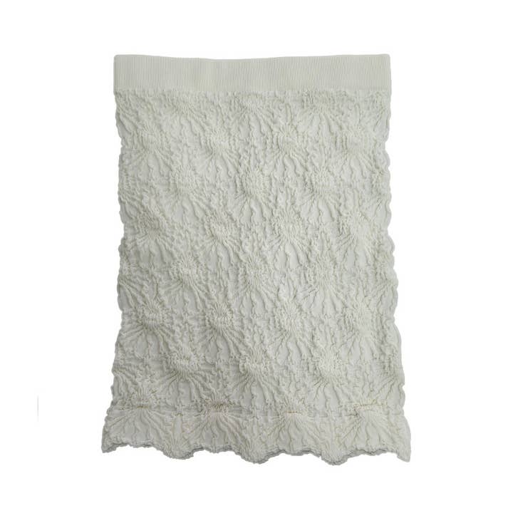 Rosa Clothing - Wholesale Tank Top - Women's - Viral trendy Floral Jacquard strapless fitted tube top