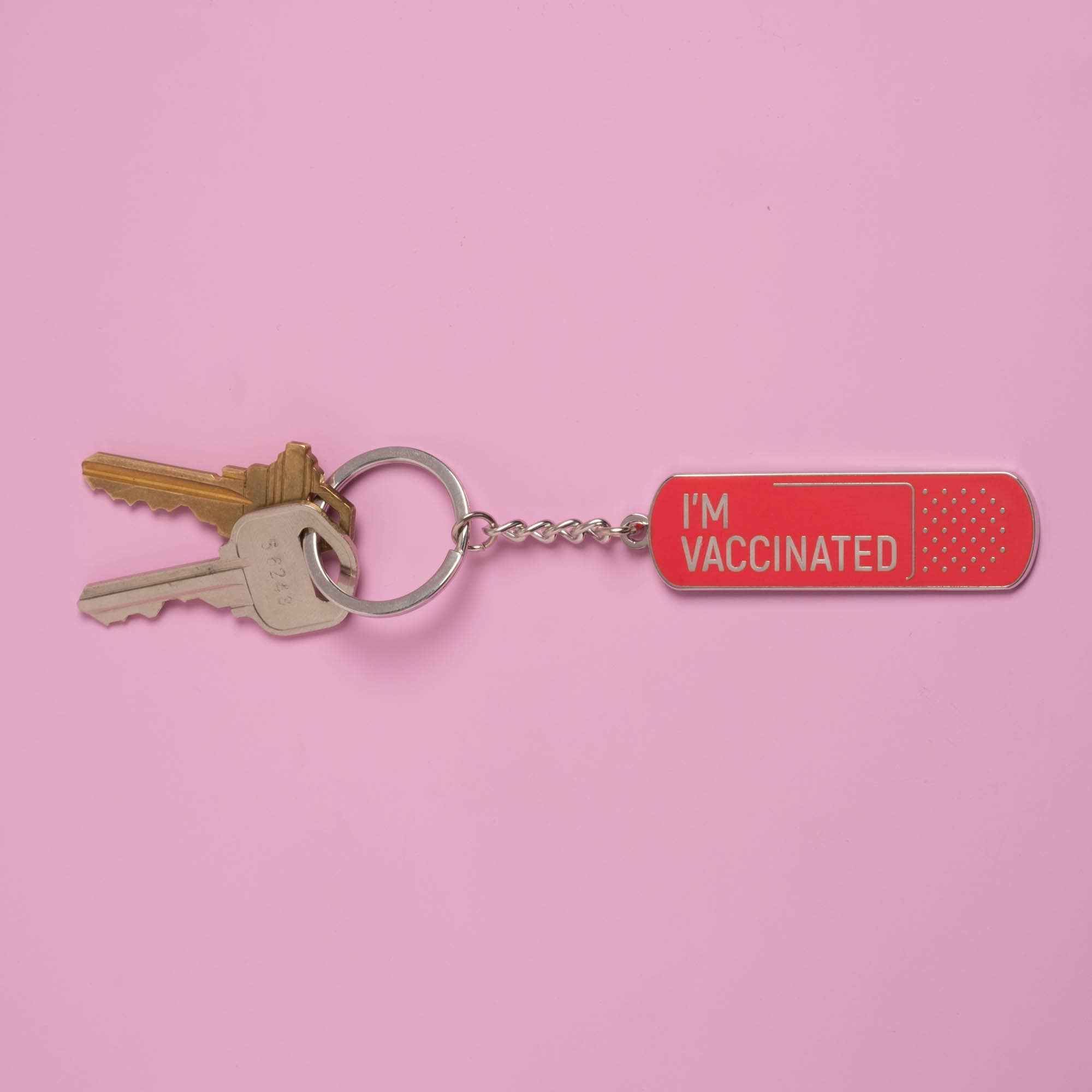 Dissent Pins – wholesale Keychain – Unisex – I'm Vaccinated Keychain2