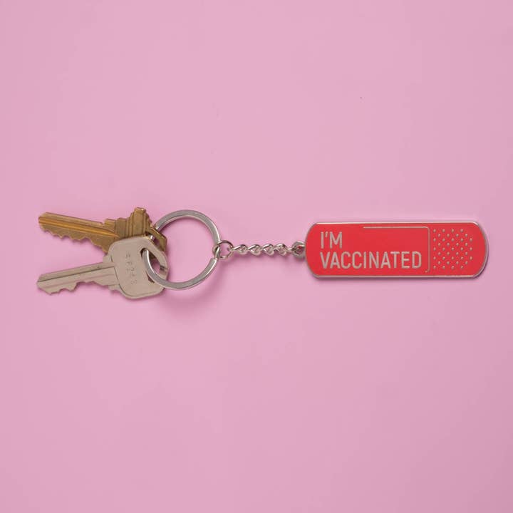 Dissent Pins – wholesale Keychain – Unisex – I'm Vaccinated Keychain2