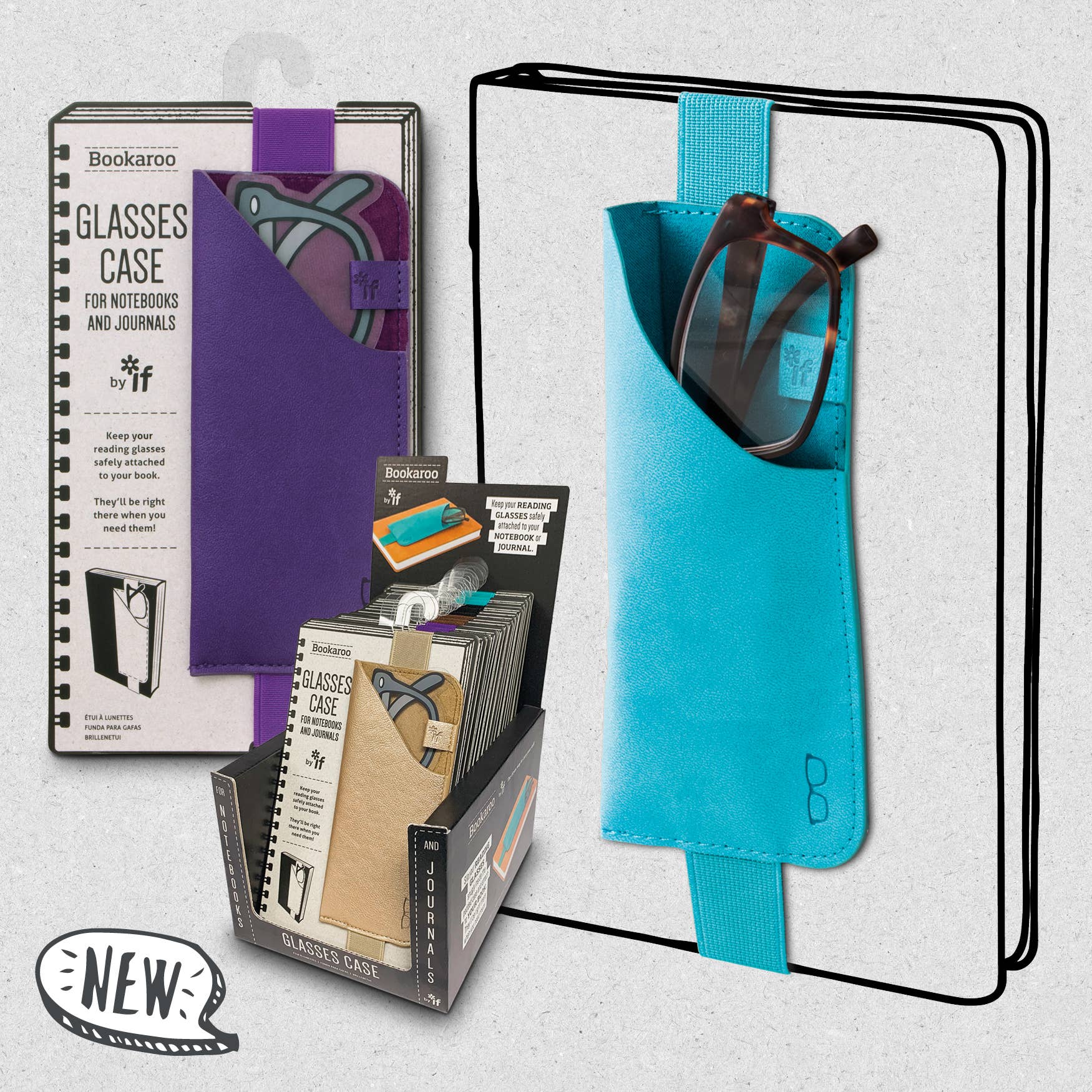 if USA - Wholesale Eyewear Cases & Holders - Unisex - Bookaroo Glasses Case Starter Pack1