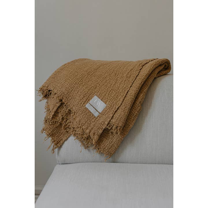 Linen Way Inc. - Wholesale Throw Blanket - Nantucket Linen Throw - Available in 9 Colors