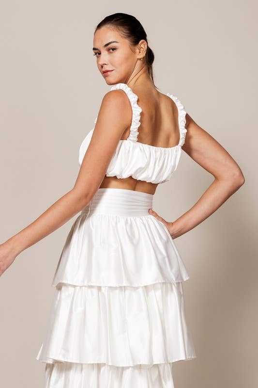 Endless Blu - Vendita all'ingrosso Camicetta - Donna - TOP CORTO SENZA MANICHE LT1230 CON CINGHIE ELASTICHE STROPICCIATE6