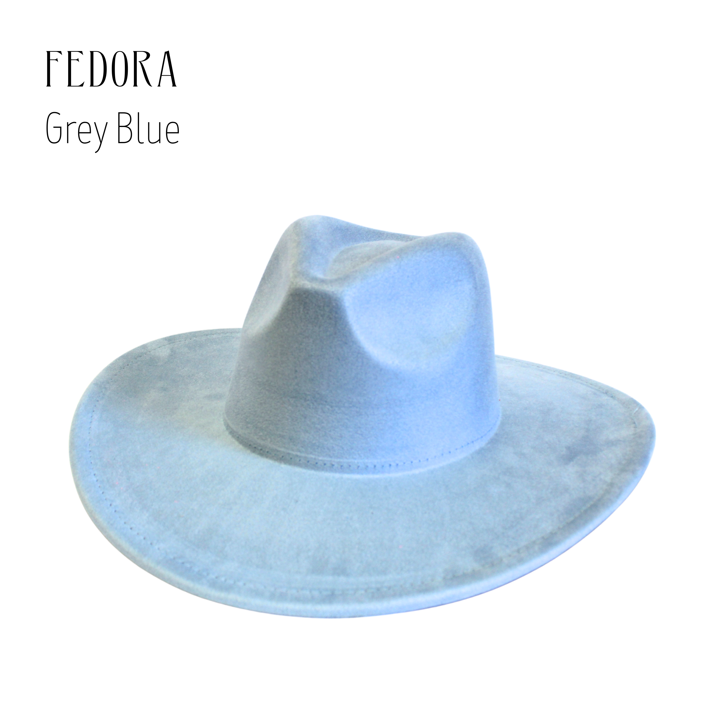 Wildflowers and Barley – Großhandel Fedora-Hut – Damen – Vegan-Wildleder-Blanko-Rancher-Krone-Fedora – Verstellbarer Hut für DIY & Hutverbrennung12