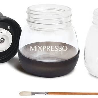 Mixpresso - Wholesale Coffee Grinder - Mixpresso Manual Coffee Grinder Set With Conical Ceramic Burr Two Glass Jars And Soft Brush, Manual Coffee Bean Grinder & Spice Grinder1