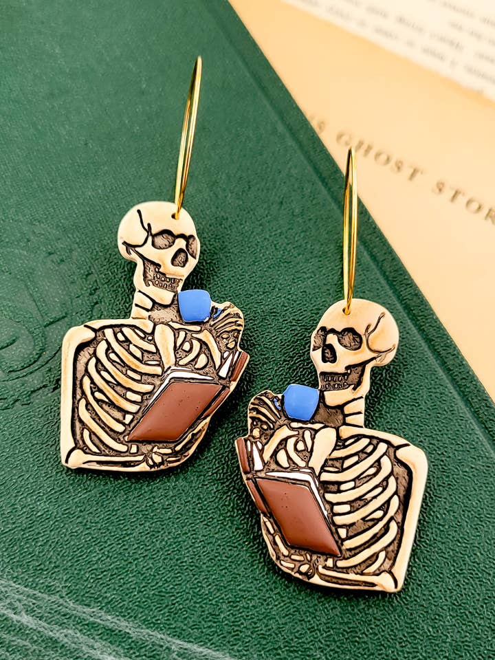 RIP ( Read In Peace ) Earrings for wholesale by Midnight Narrative