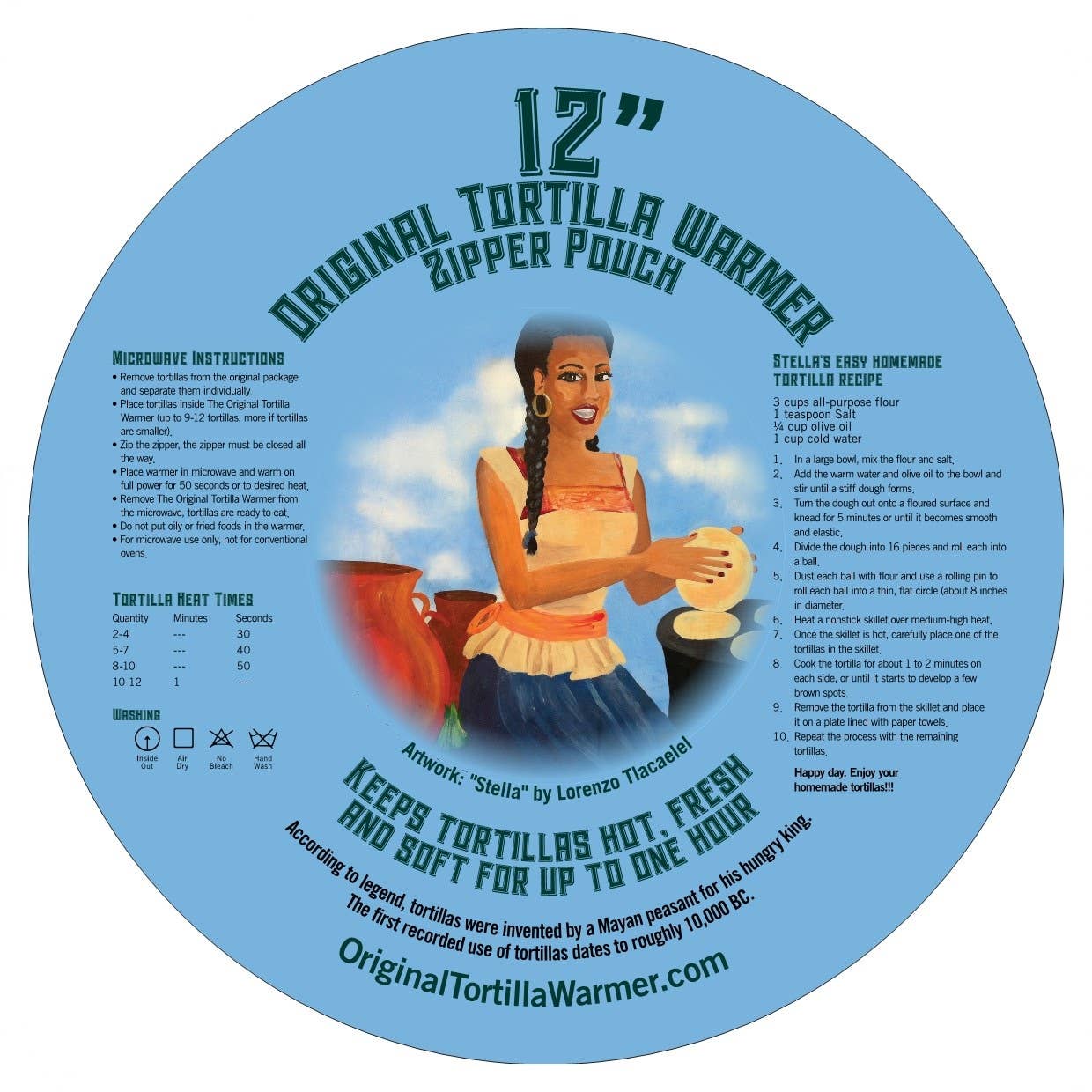 Kit Carson Accessories - Wholesale Kitchen Tool/Gadget - Tortilla warmer Zipper Pouch Pastel Watercolor Birds1