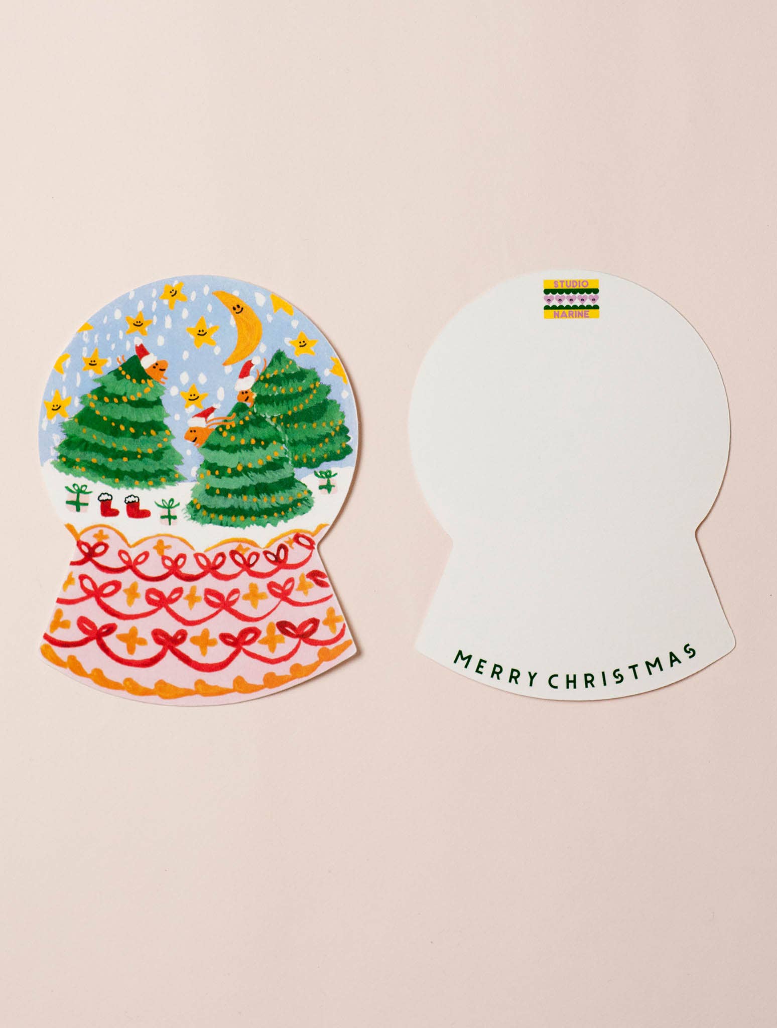 Studio Narine - Wholesale Christmas Card - Christmas Postcard - Snow Globe2