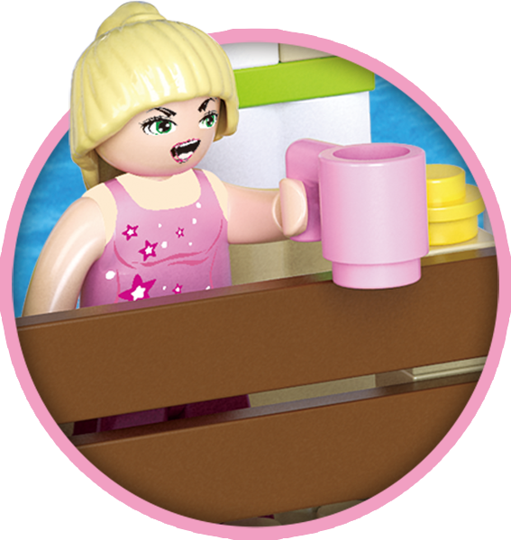 Sluban Europe BV - Wholesale Build-a-Toy - Kids - M38-B0601/Girl's Dream surf beach4