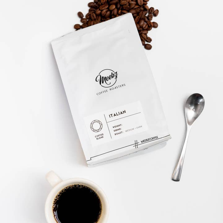 Meebz Coffee Roasters – wholesale Kaffebönor – Italienska rostade kaffebönor - Söt chokladnötiga toner