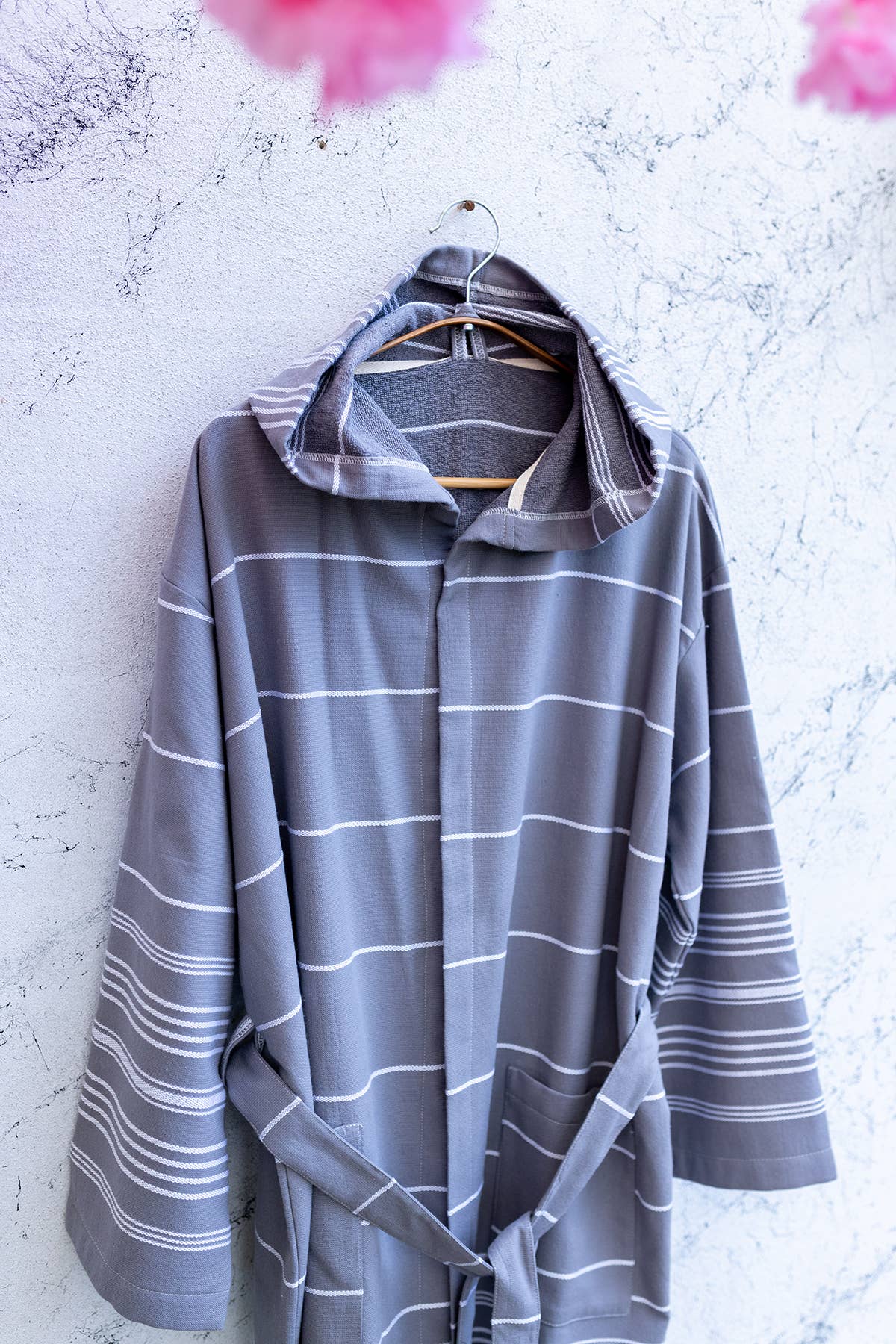 Kikoya – wholesale Robe – Unisex – Terrybacked Bathrobe Turkish Cotton Light Weight Hood Quick 40