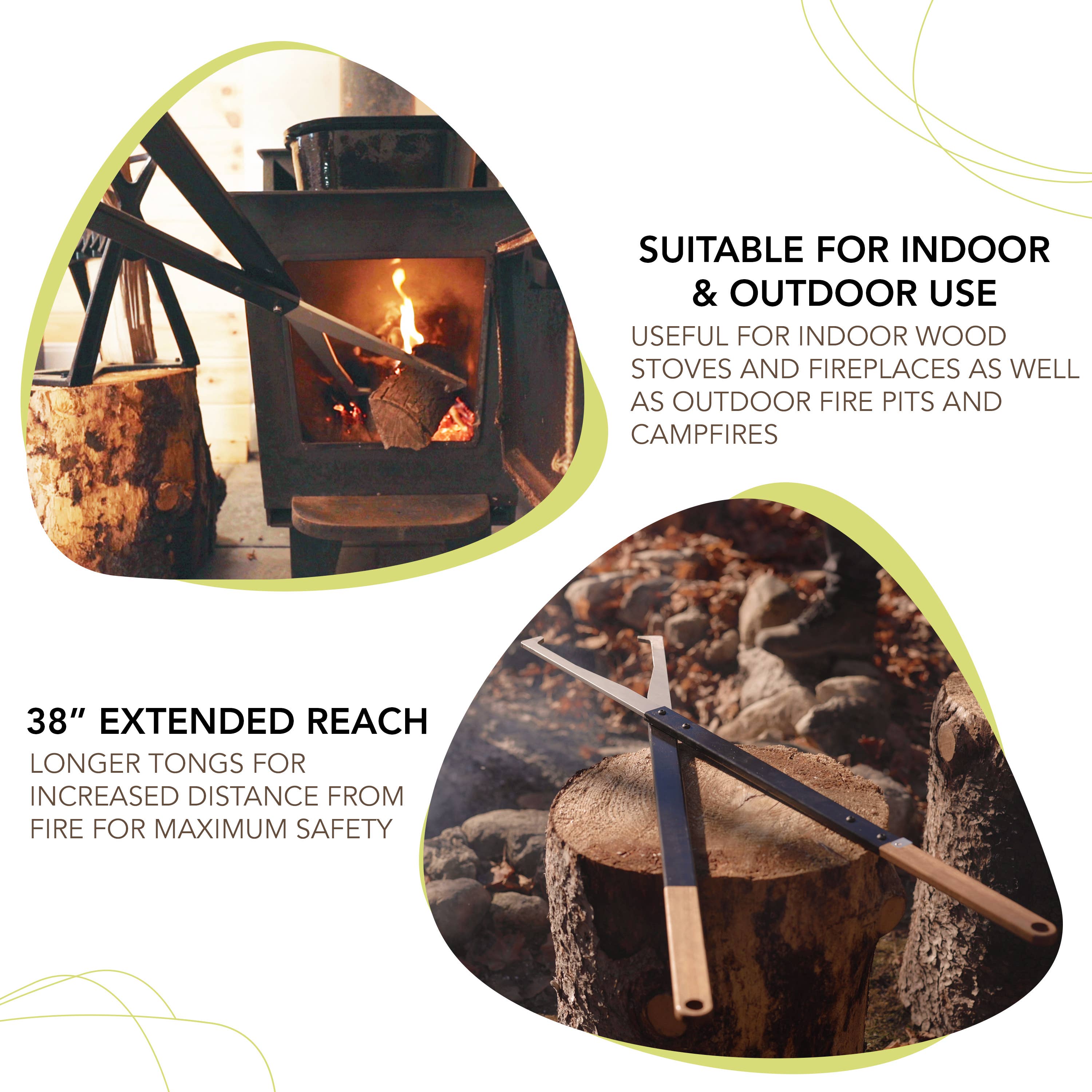 KABIN – wholesale Handy tool – Fire Tongs Firewood Log Grabbers2